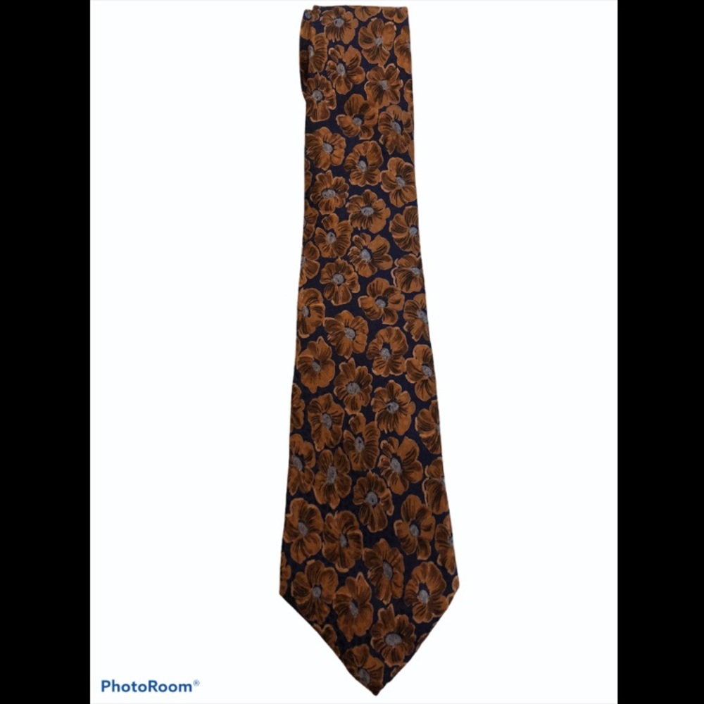 Enrico Capucci Floral Print Silk Tie
